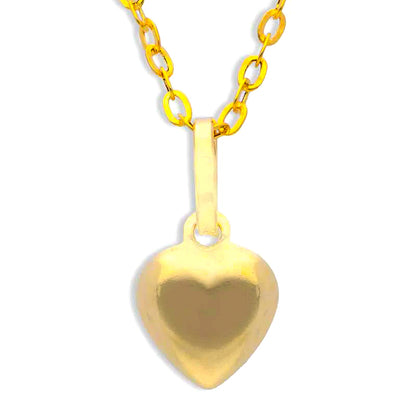 Gold Necklace (Chain with Heart Pendant) 18KT - FKJNKL18KU1051