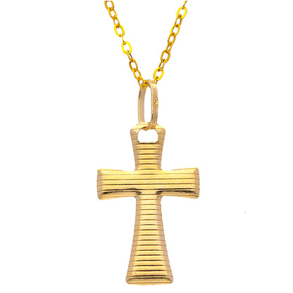 Gold Necklace (Chain with Cross Pendant) 18KT - FKJNKL18KU1064