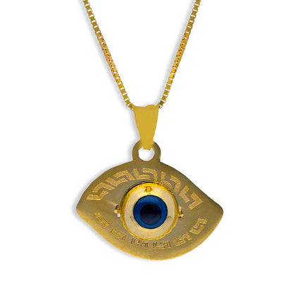 Gold Necklace (Chain with Evil Eye Pendant) 18KT - FKJNKL18KU1069