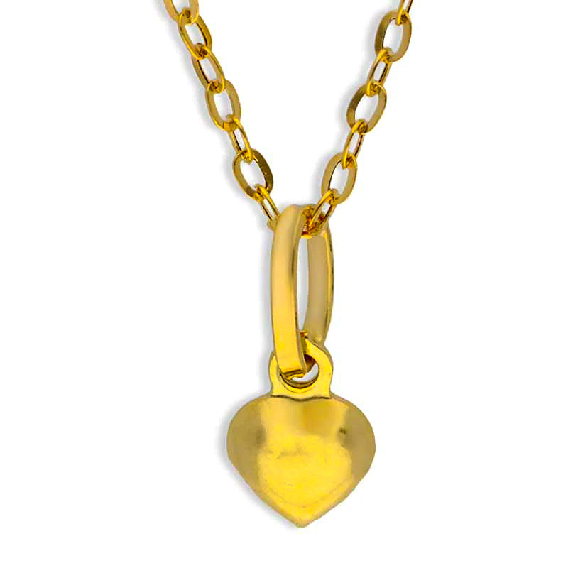 Gold Necklace (Chain with Heart Pendant) 18KT - FKJNKL18KU1085