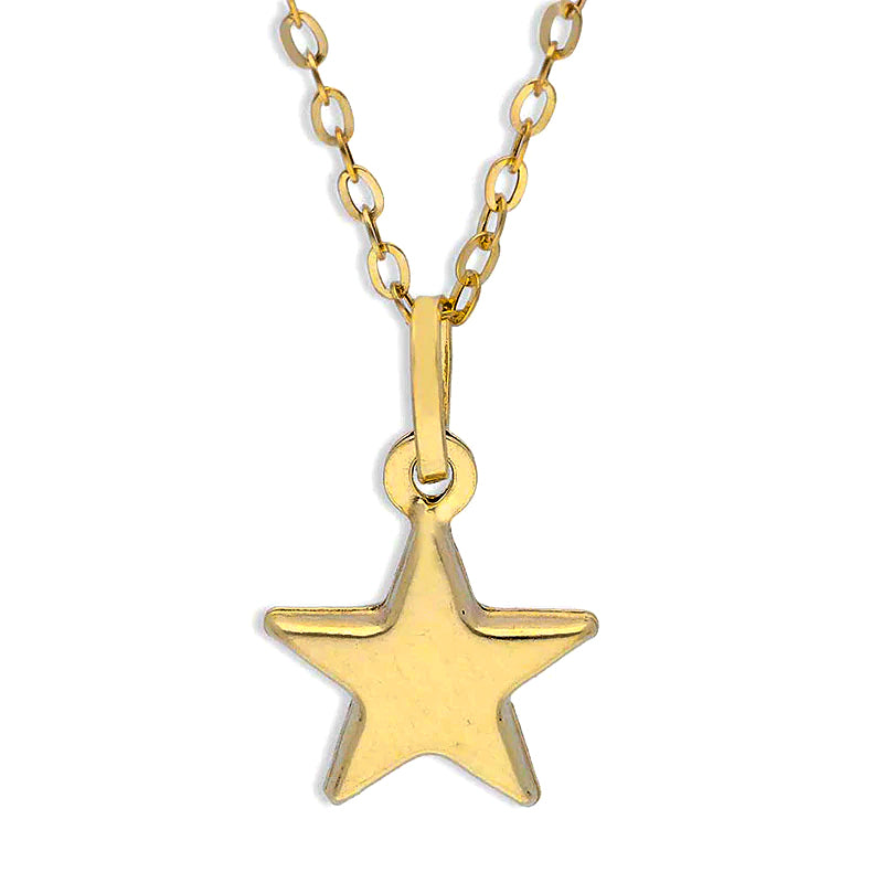 Gold Necklace (Chain with Star Pendant) 18KT - FKJNKL18KU1133