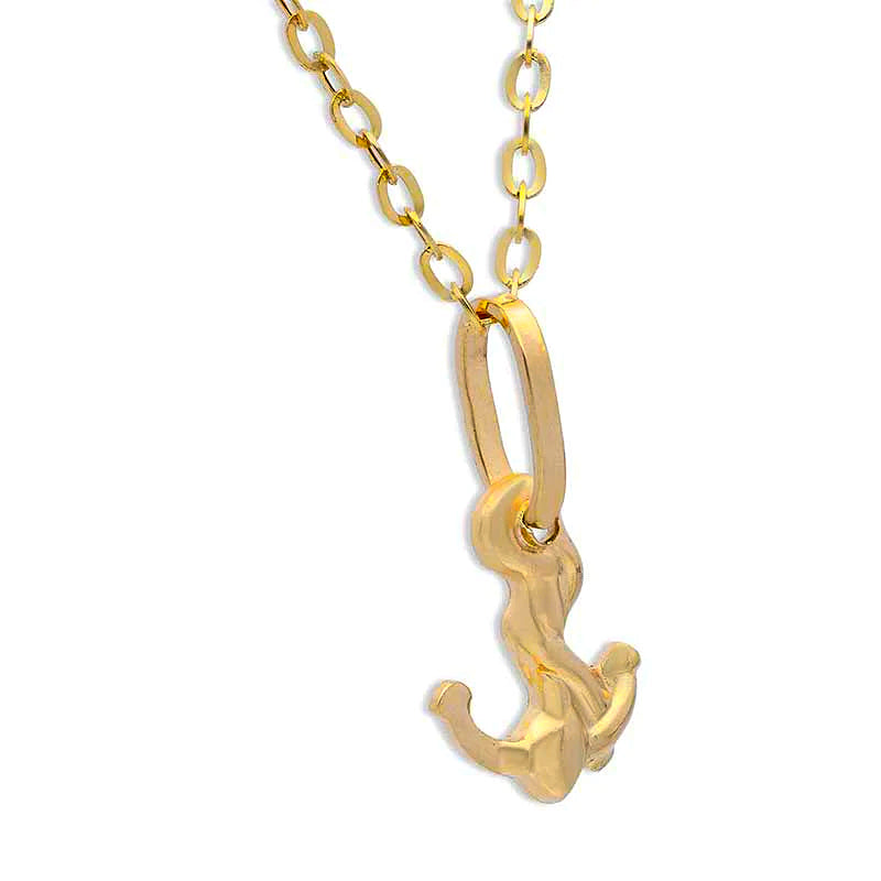 Gold Necklace (Chain with Anchor Pendant) 18KT - FKJNKL18KU1138