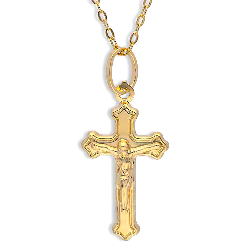 Gold Necklace (Chain with Cross Pendant) 18KT - FKJNKL18KU1152