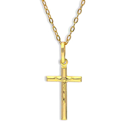 Gold Necklace (Chain with Cross Pendant) 18KT - FKJNKL18KU1153