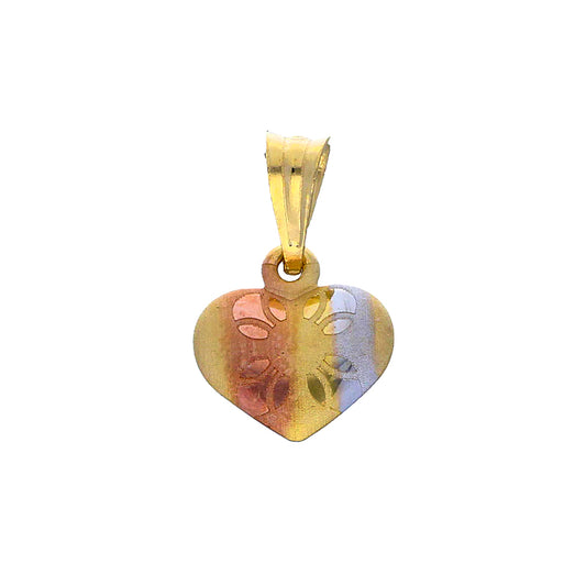 Gold Heart Pendant 18KT - FKJPND18KU1057