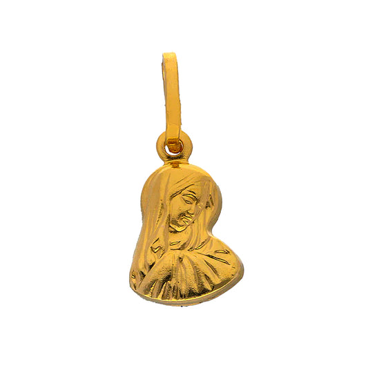 Gold Mother Mary Pendant 18KT - FKJPND18KU1062