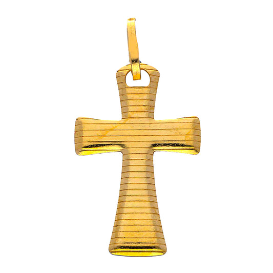 Gold Cross Pendant 18KT - FKJPND18KU1064