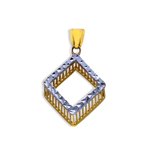 Gold Rhombus Pendant 18KT - FKJPND18KU1070