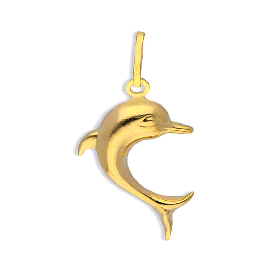 Gold Dolphin Pendant 18KT - FKJPND18KU1101