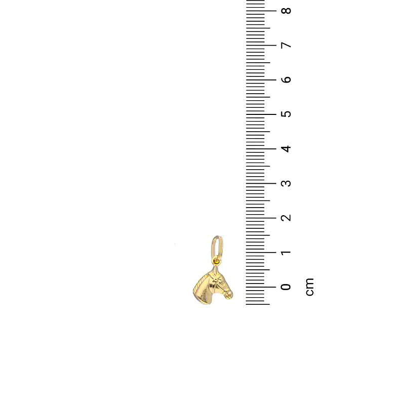 Gold Horse Pendant 18KT - FKJPND18KU1117