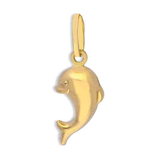 Gold Dolphin Pendant 18KT - FKJPND18KU1120