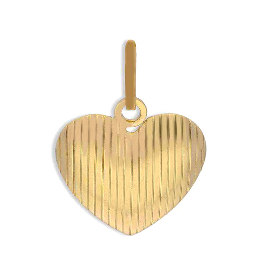 Gold Heart Pendant 18KT - FKJPND18KU1123