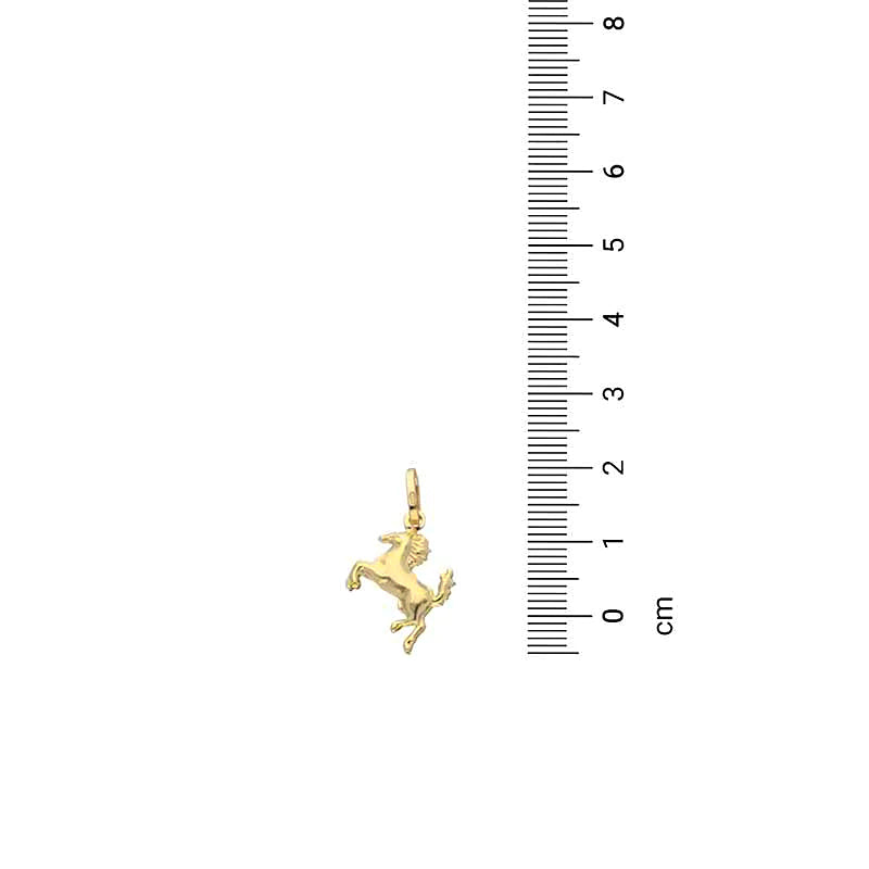 Gold Horse Pendant 18KT - FKJPND18KU1125