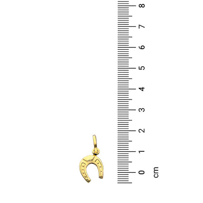 Gold Horseshoe Pendant 18KT - FKJPND18KU1127