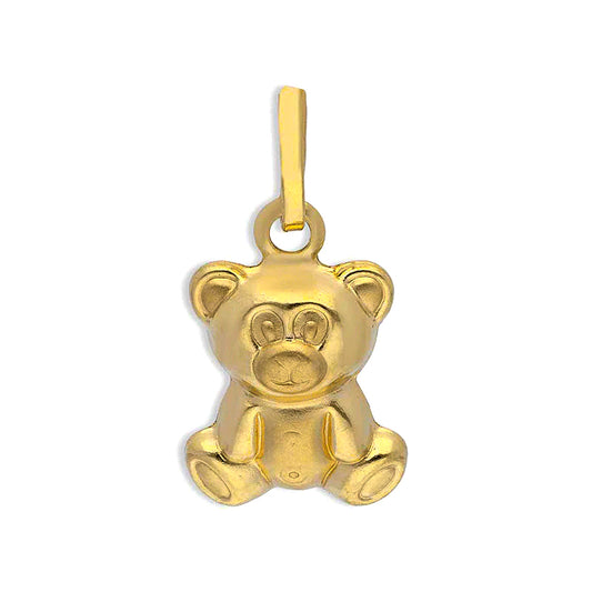 Gold Teddy Bear Pendant 18KT - FKJPND18KU1132