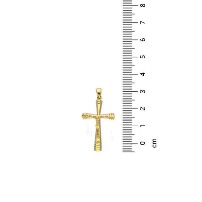 Gold Cross Pendant 18KT - FKJPND18KU1136