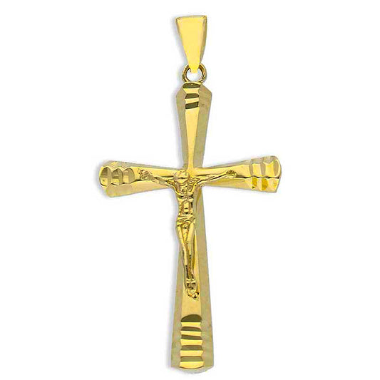 Gold Cross Pendant 18KT - FKJPND18KU1136