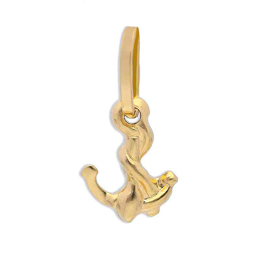 Gold Anchor Pendant 18KT - FKJPND18KU1138