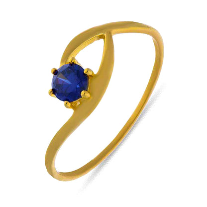 Gold Solitaire Ring 18KT - FKJRN18KU2091