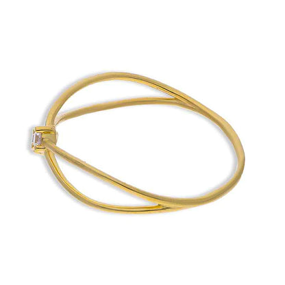 Gold Solitaire Ring 18KT - FKJRN18KU2093