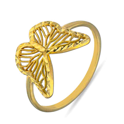 Gold Butterfly Ring 18KT - FKJRN18KU2095