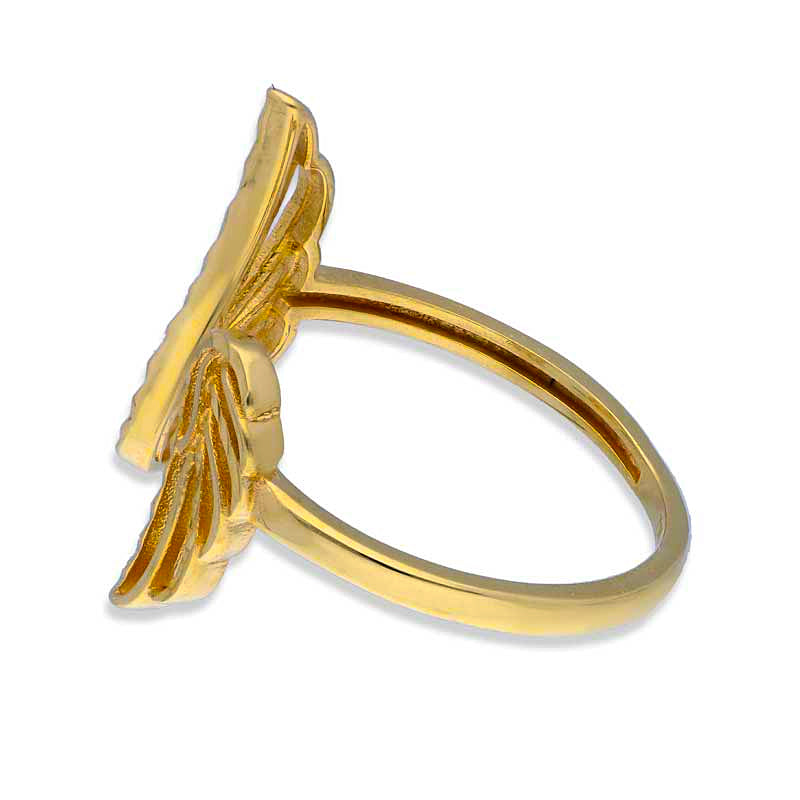 Gold Wings Shaped Ring 18KT - FKJRN18KU2100
