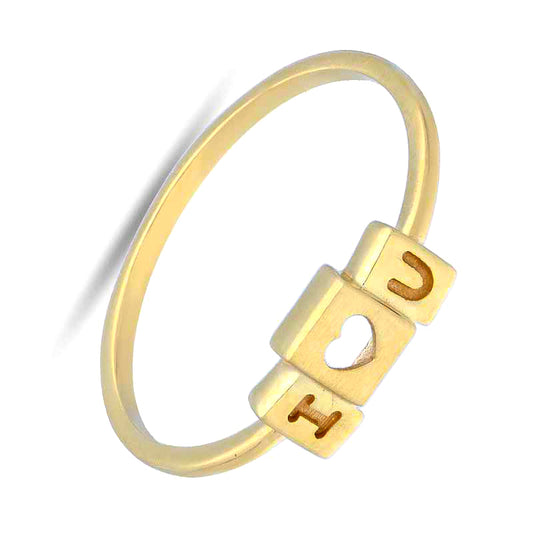 Gold I Love You Ring 18KT - FKJRN18KU2105