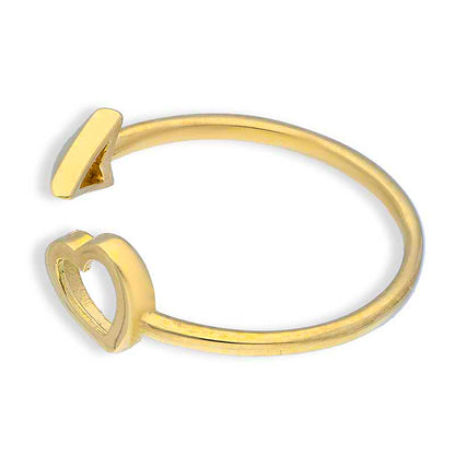 Gold Heart and Arrow Ring 18KT - FKJRN18KU2106