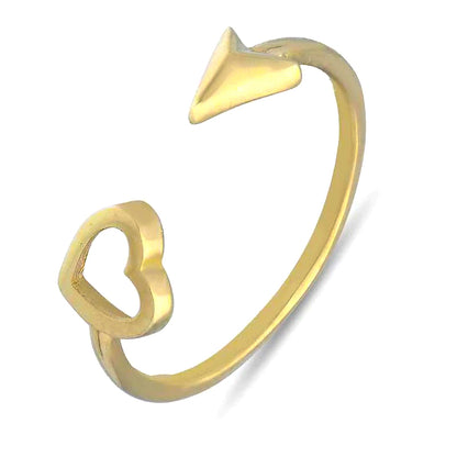 Gold Heart and Arrow Ring 18KT - FKJRN18KU2106