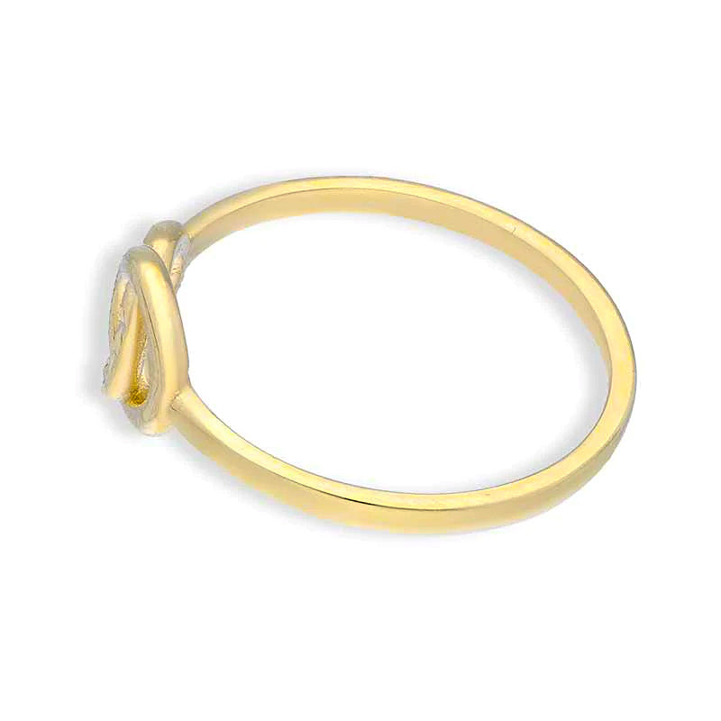 Gold Round Shaped Ring 18KT - FKJRN18KU2107