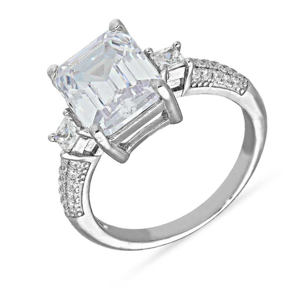 Sterling Silver 925 Solitaire Ring - FKJRNSL2930