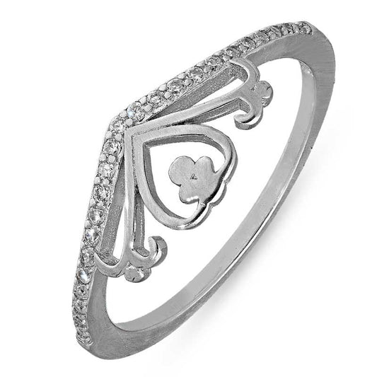 Sterling Silver 925 Heart Ring - FKJRNSL2948