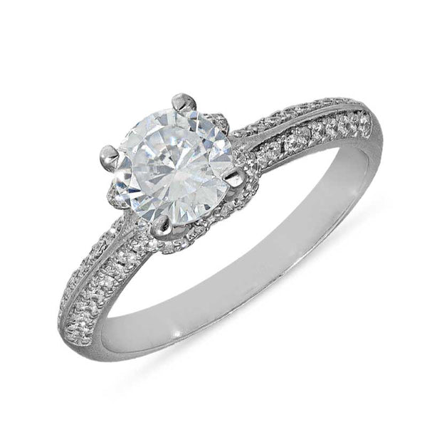 Sterling Silver 925 Solitaire Ring - FKJRNSL2955
