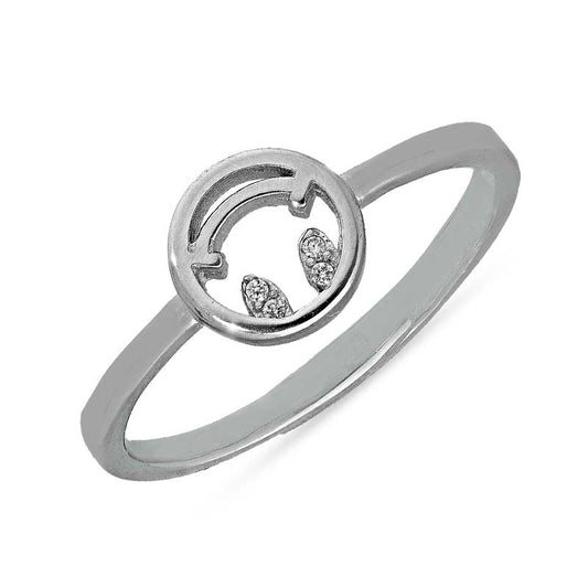 Sterling Silver 925 Smiley Emoji Ring - FKJRNSL2966