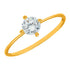 Gold Solitaire Ring 18KT - FKJRN1302