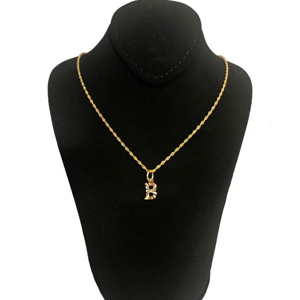 Gold Necklace (Chain with Alphabet Pendant) 18KT - FKJNKL1468