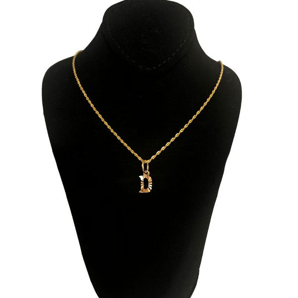 Gold Necklace (Chain with Alphabet Pendant) 18KT - FKJNKL1468