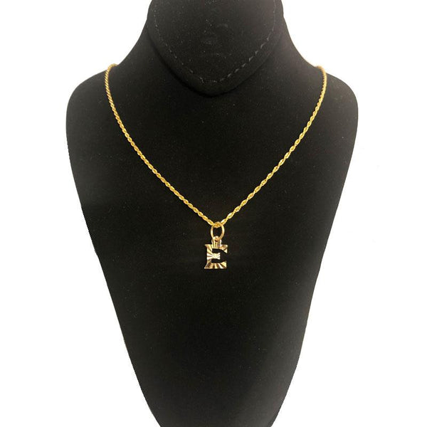 Gold Necklace (Chain with Alphabet Pendant) 18KT - FKJNKL1468