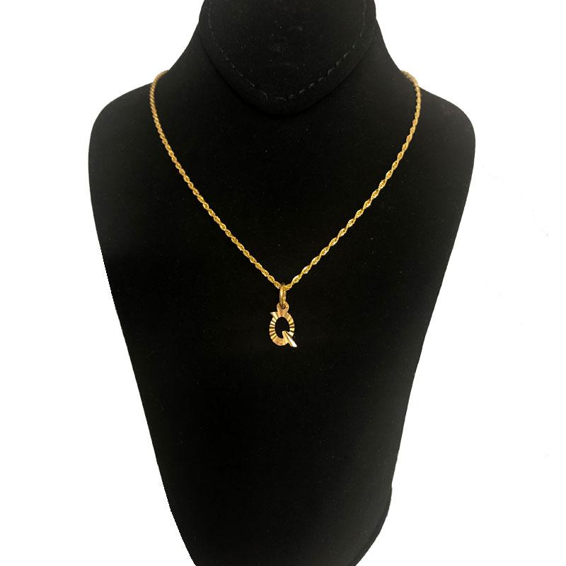 Tanishq sale alphabet pendant