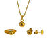 Gold Pendant Set (Necklace, Earrings and Ring) 18KT - FKJNKLST1913