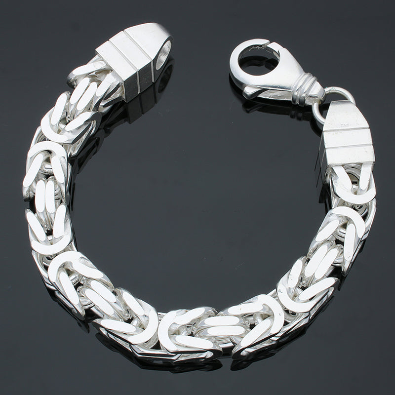 Sterling Silver 925 Men's Bracelet - FKJBRLSLU1121