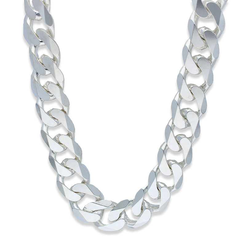 Sterling Silver 925 Men's Curb Chain - FKJCNSLU3011
