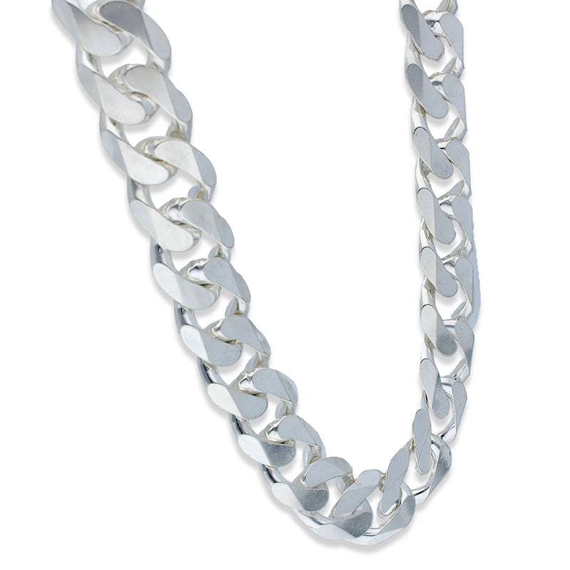 Sterling Silver 925 Men's Curb Chain - FKJCNSLU3011