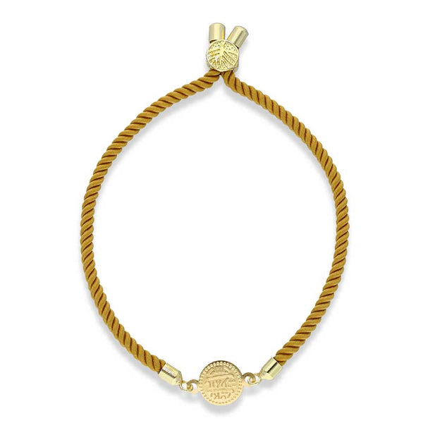 Gold Coin String Bracelet 21KT - FKJBRL21KU1064