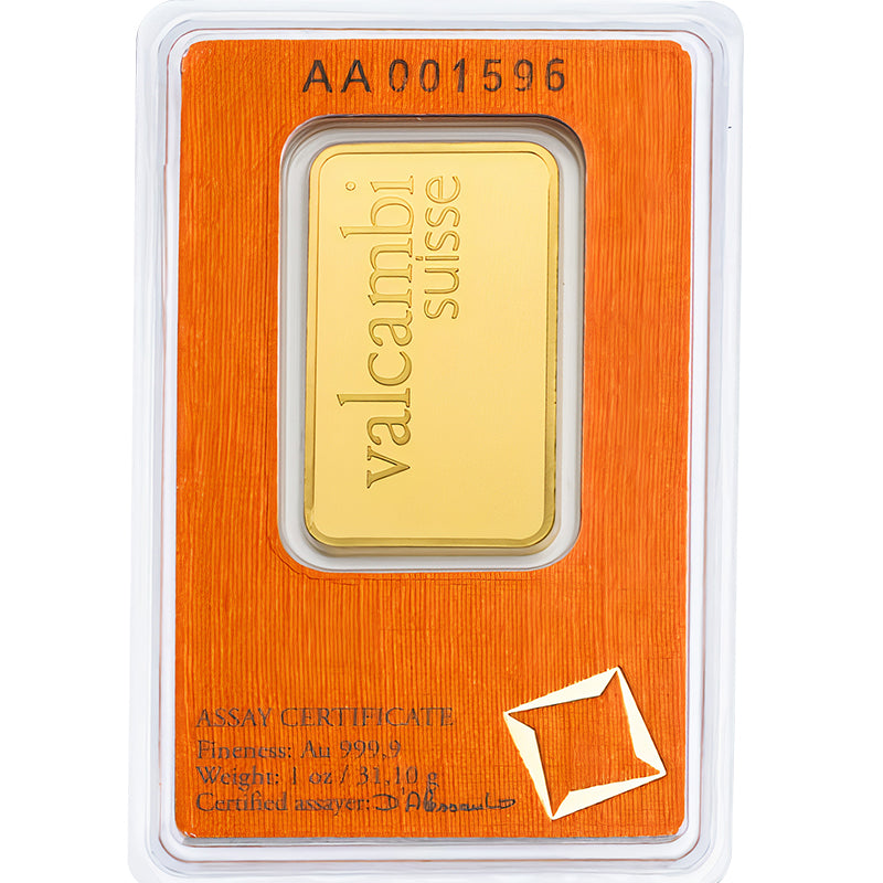 سبيكة ذهب فالكامبي سويس 1 أونصة 24 قيراط - FKJGBR24K2178