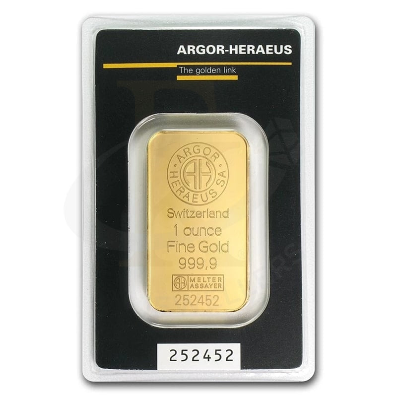 Argor Heraeus 1 Ounce Gold Bar 24Kt - Fkjgbr24K2207 Bars