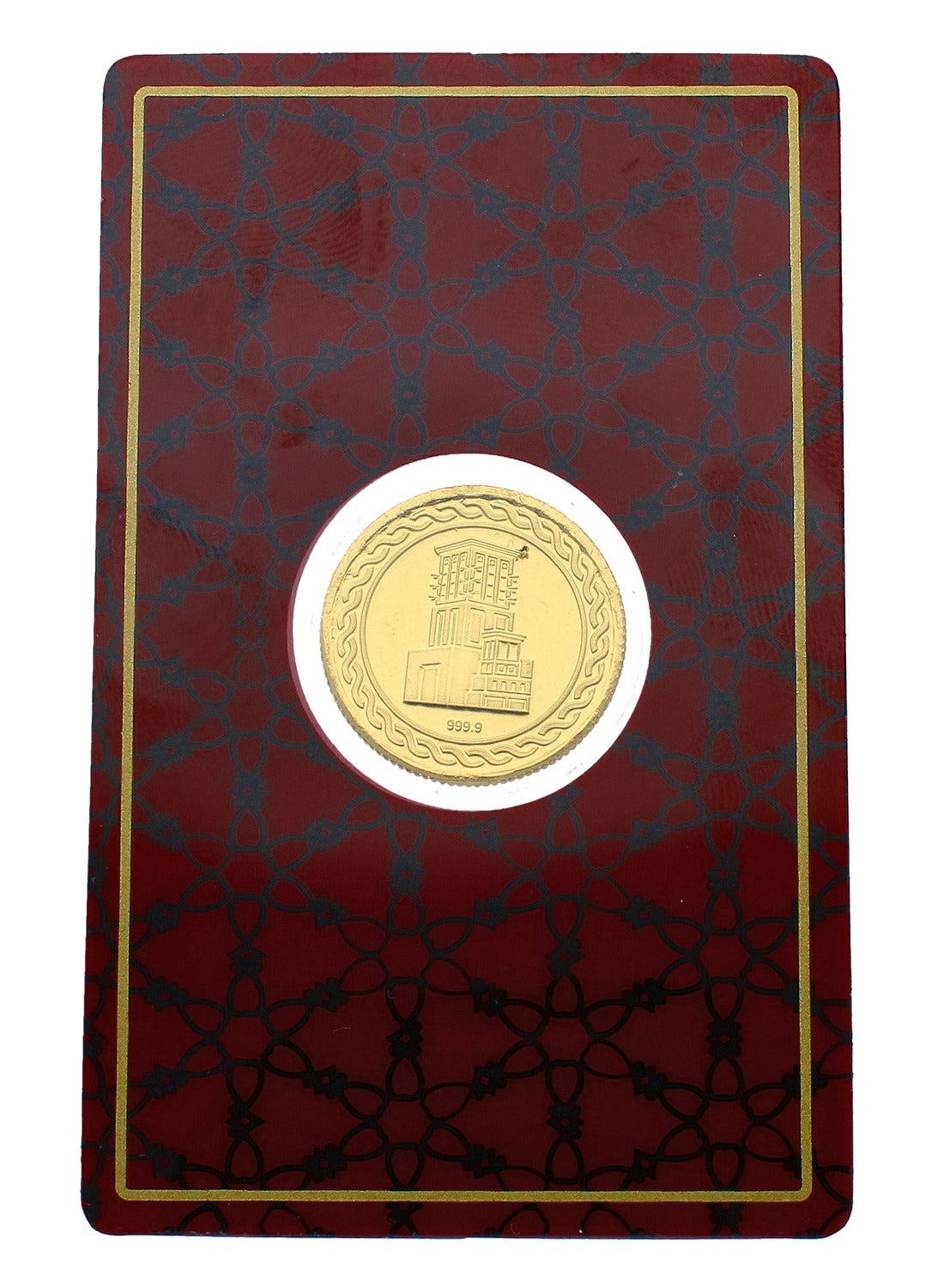 Gold 8 Gram Dubai Palm Coin 24KT 999.9 Purity - FKJCON24KU4014