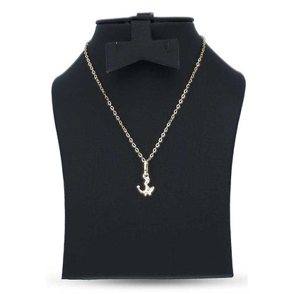 Gold Necklace (Chain with Anchor Pendant) 18KT - FKJNKL18KU1138