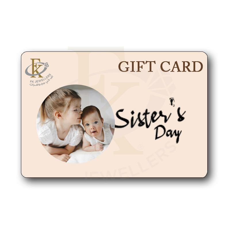 Fk Jewellers Happy Sisters Day Gift Card - Fkjgift8013 100 AED