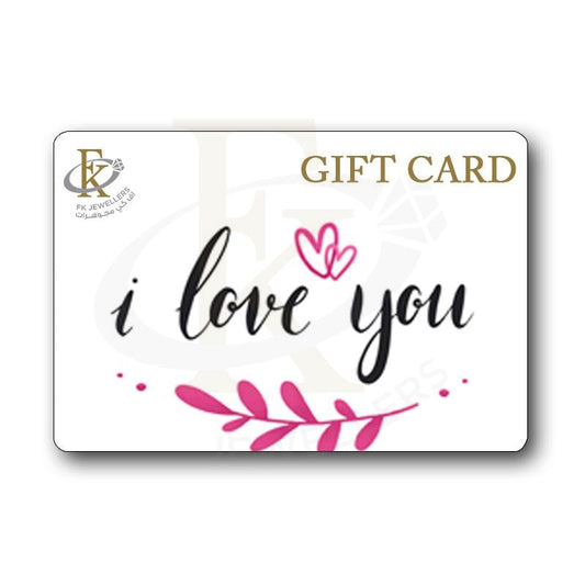 Fk Jewellers I Love You Gift Card - Fkjgift8018 100 AED